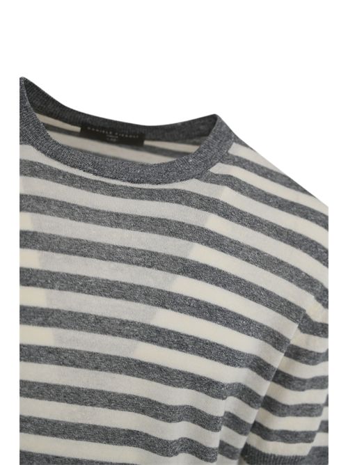 T-shirt in maglia di lino e cotone Grigio DANIELE FIESOLI | DF 527510